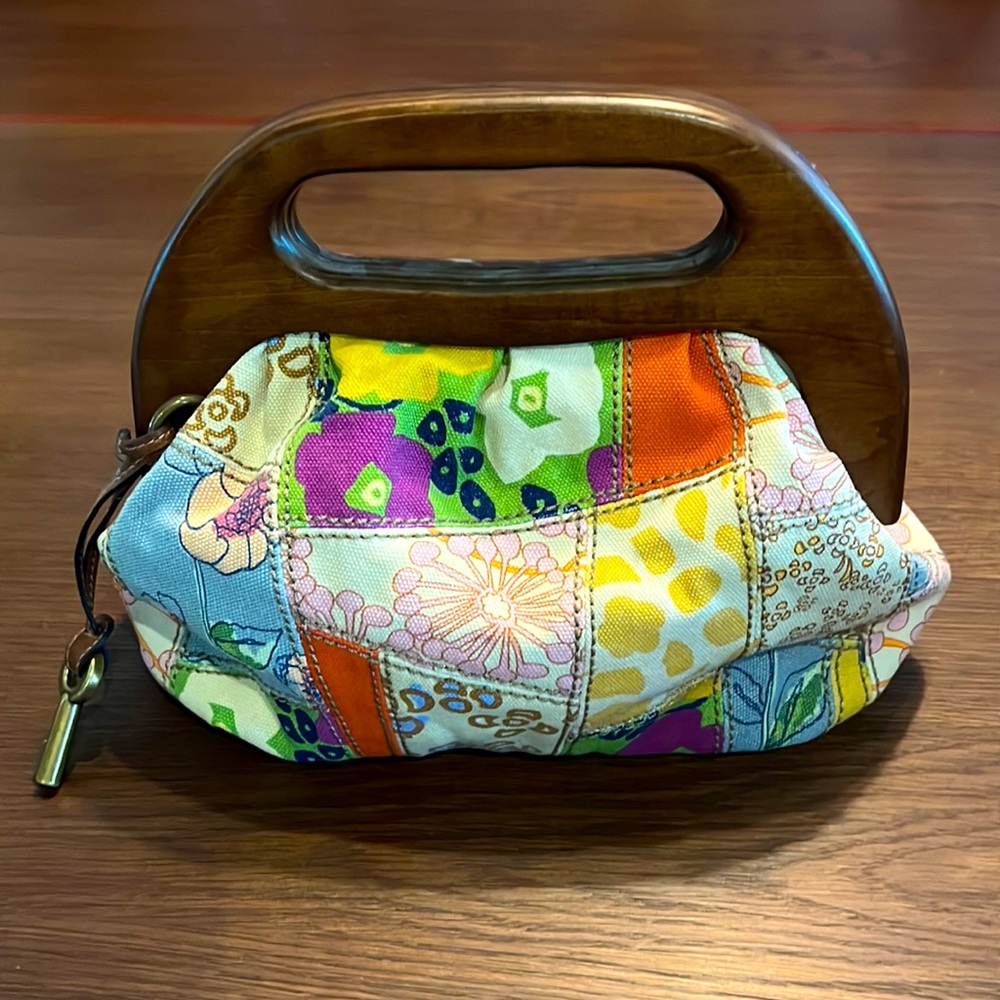 Fossil Multicolor Patchwork Crossbody Bag